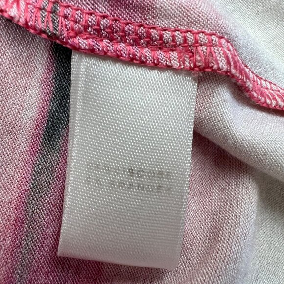 St. John Nordstrom Brush Striped Long Sleeve Top Red White Black Size Small - Picture 8 of 10